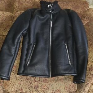 Black Karl Lagerfeld Leather Jacket